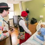 Medical Clowns visit Cancer Center.